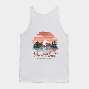 Adventure Awaits Wanderlust" - Explore, Discover, Roam Tank Top